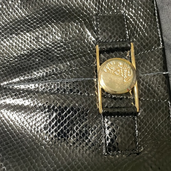 Gorgeous Versace tall platform boots!Black snakeskin!Worn once!Great condition! - Picture 5 of 10